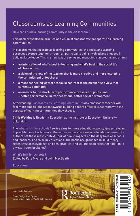 Produktbild: Classrooms as Learning Communities