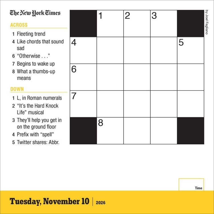 Produktbild: New York Times Mini Crossword Page-A-Day(r) Calendar 2026