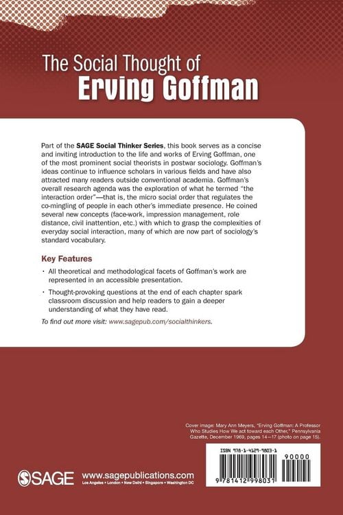 Produktbild: The Social Thought of Erving Goffman