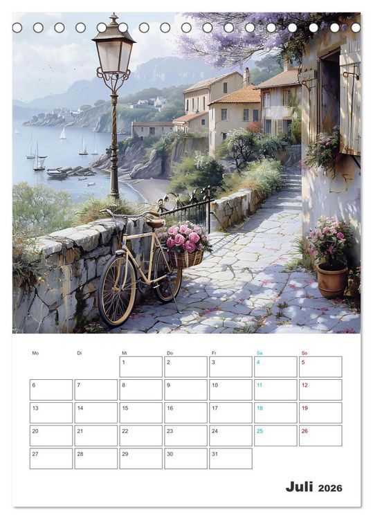 Produktbild: Fahrradpoesie (Tischkalender 2026 DIN A5 hoch), CALVENDO Monatskalender