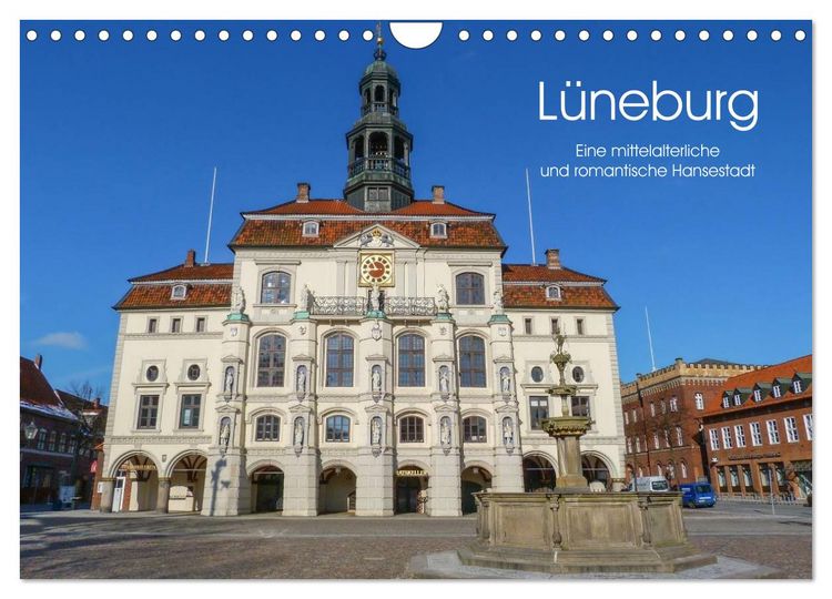 Produktbild: L&uuml;neburg - Eine mittelalterliche und romantische Hansestadt (Wandkalender 2026 DIN A4 quer), CALVENDO Monatskalender