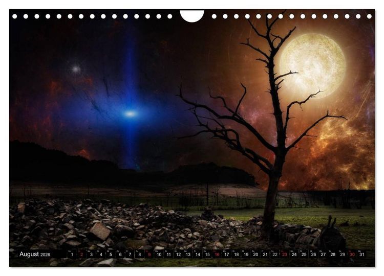 Produktbild: Ansichten des Weltraums (Wandkalender 2026 DIN A4 quer), CALVENDO Monatskalender
