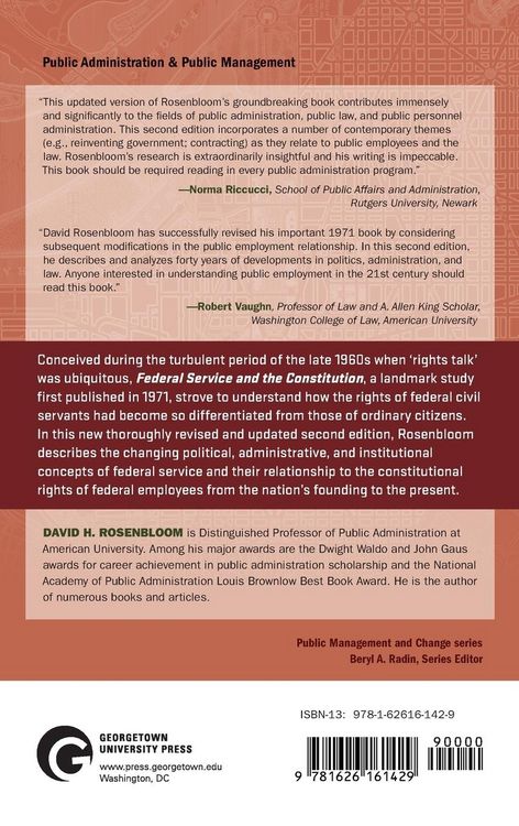 Produktbild: Federal Service and the Constitution
