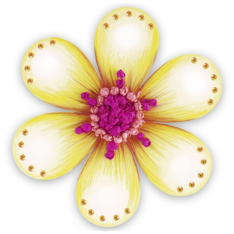 Produktbild: URSUS Kinderbasteln Blanko-Motive Blume, 20 Blatt
