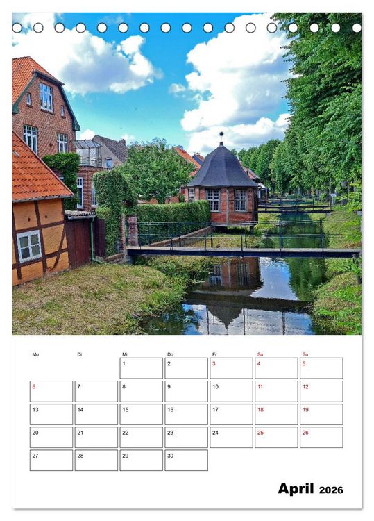 Produktbild: Boizenburg am Elberadweg (Tischkalender 2026 DIN A5 hoch), CALVENDO Monatskalender