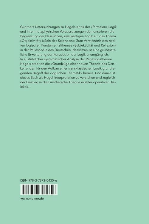 Produktbild: Grundz&uuml;ge einer neuen Theorie des Denkens in Hegels Logik