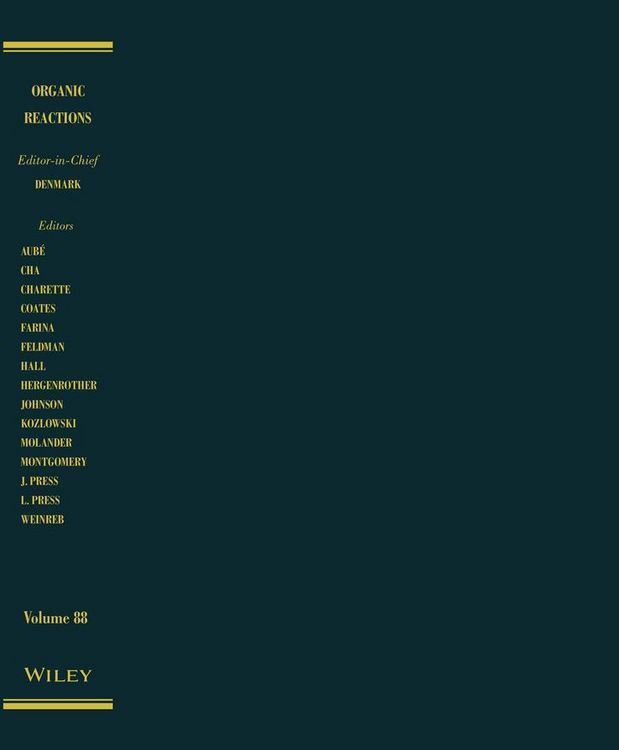 Produktbild: Organic Reactions, Volume 88
