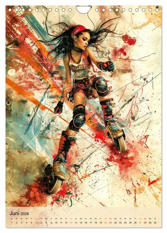 Produktbild: Rollerblades - einfach cool (Wandkalender 2026 DIN A4 hoch), CALVENDO Monatskalender