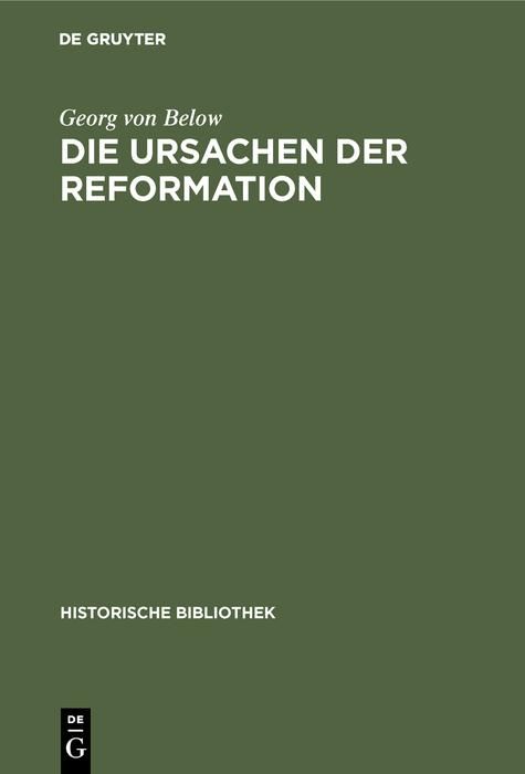 Produktbild: Die Ursachen der Reformation
