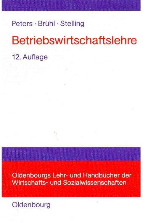 Produktbild: Betriebswirtschaftslehre