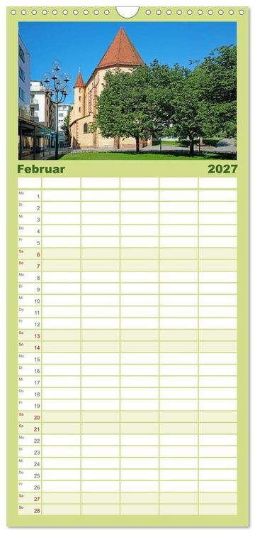 Produktbild: Familienplaner 2027 - So sch&ouml;n ist Pforzheim mit 5 Spalten (Wandkalender, 21 x 45 cm) CALVENDO