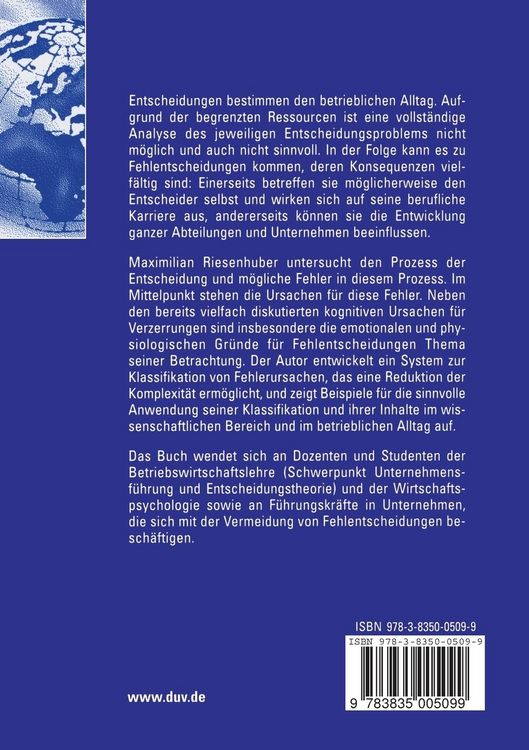 Produktbild: Die Fehlentscheidung