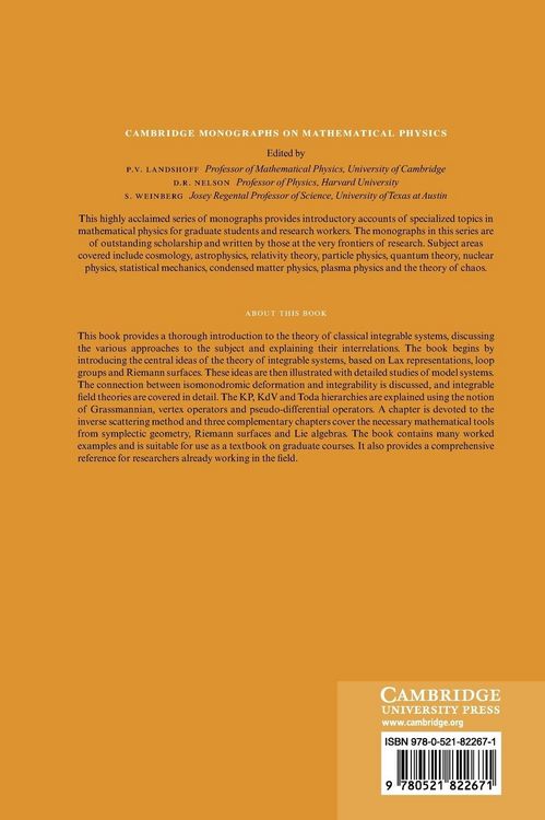 Produktbild: Introduction to Classical Integrable Systems