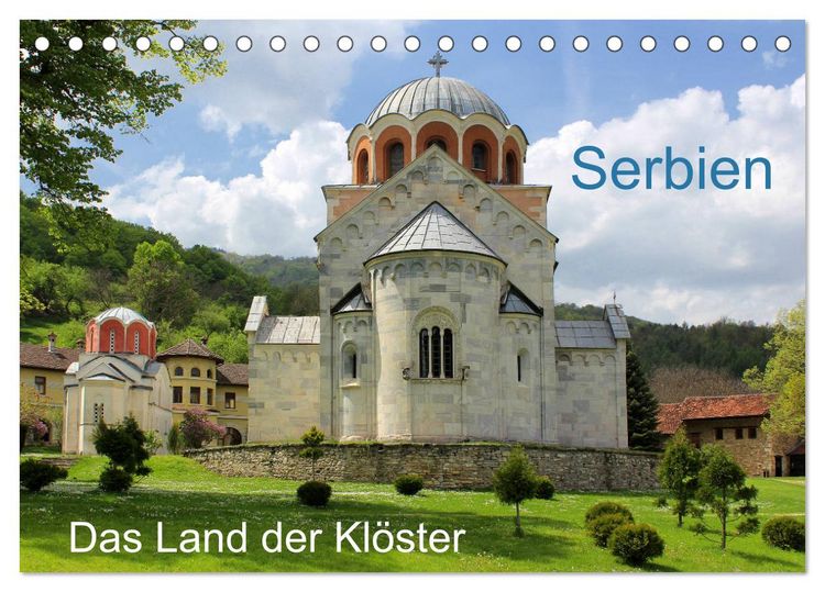 Produktbild: Serbien - Das Land der Kl&ouml;ster (Tischkalender 2026 DIN A5 quer), CALVENDO Monatskalender
