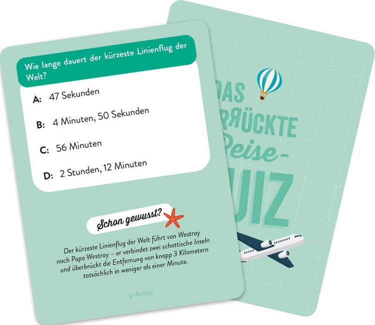 Produktbild: Das verr&uuml;ckte Reise-Quiz