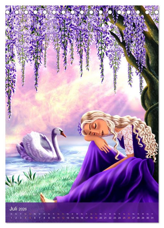 Produktbild: Meine Prinzessin (Tischkalender 2026 DIN A5 hoch), CALVENDO Monatskalender