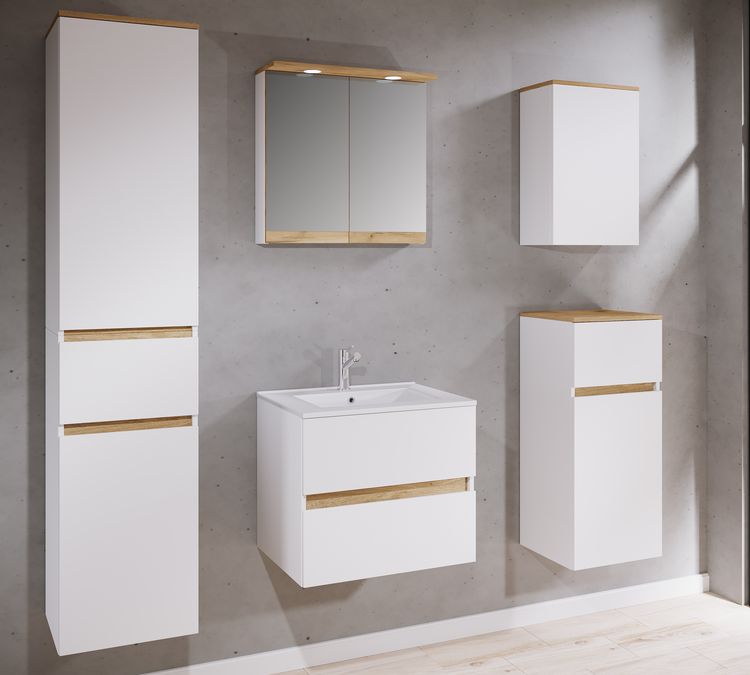 Produktbild: 2 tlg. Badm&ouml;bel-Set mit Waschbecken Cosila-I 61 cm