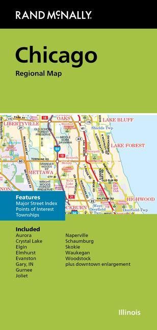 Produktbild: Rand McNally Folded Map: Chicago Regional Map