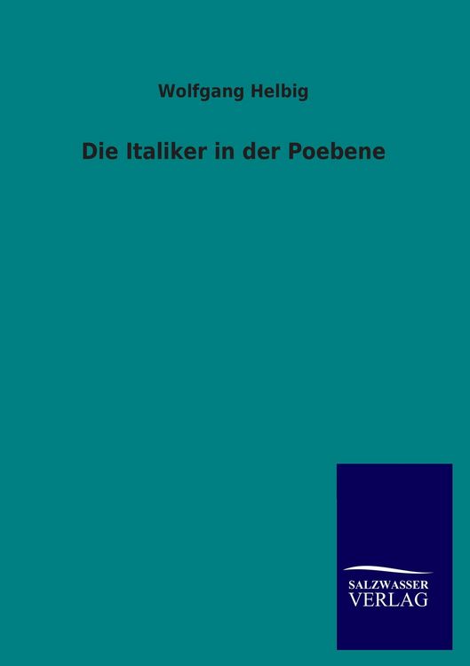 Produktbild: Die Italiker in der Poebene