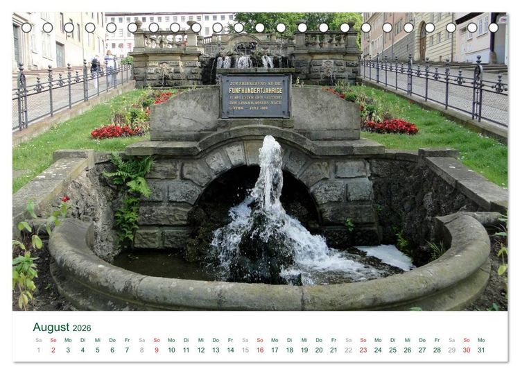 Produktbild: Residenzstadt GOTHA (Tischkalender 2026 DIN A5 quer), CALVENDO Monatskalender