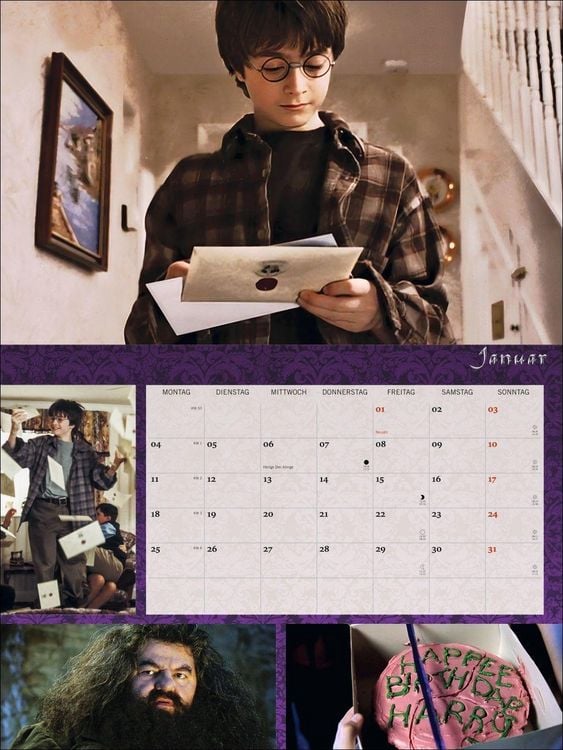Produktbild: Harry Potter Broschur XL Kalender 2027