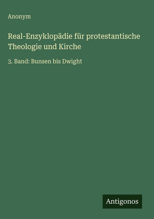 Produktbild: Real-Enzyklop&auml;die f&uuml;r protestantische Theologie und Kirche