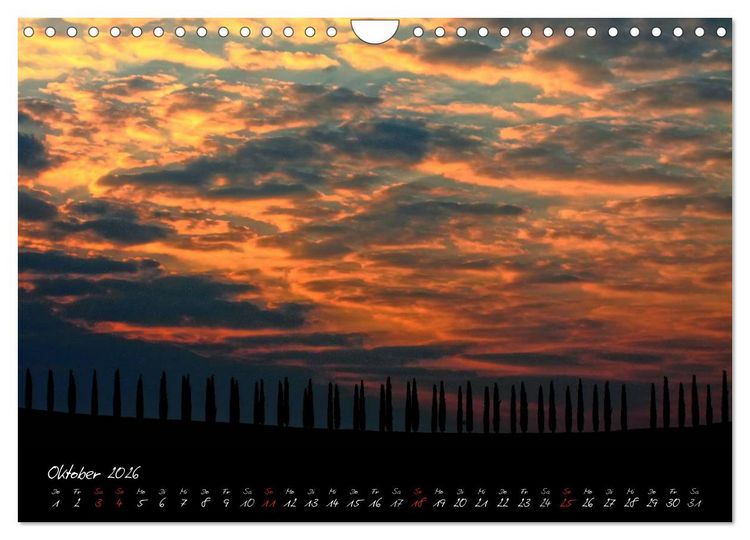 Produktbild: Licht der Toscana (Wandkalender 2026 DIN A4 quer), CALVENDO Monatskalender