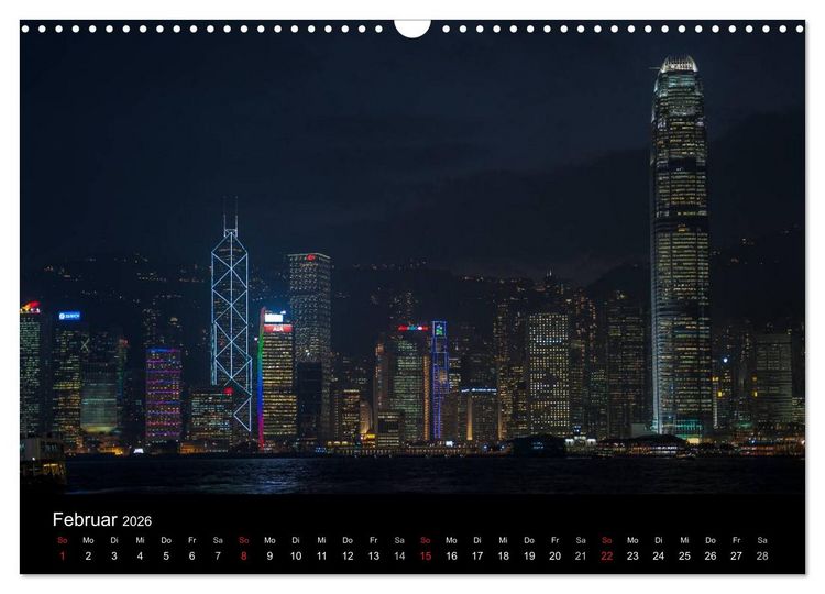 Produktbild: Hongkong (Wandkalender 2026 DIN A3 quer), CALVENDO Monatskalender