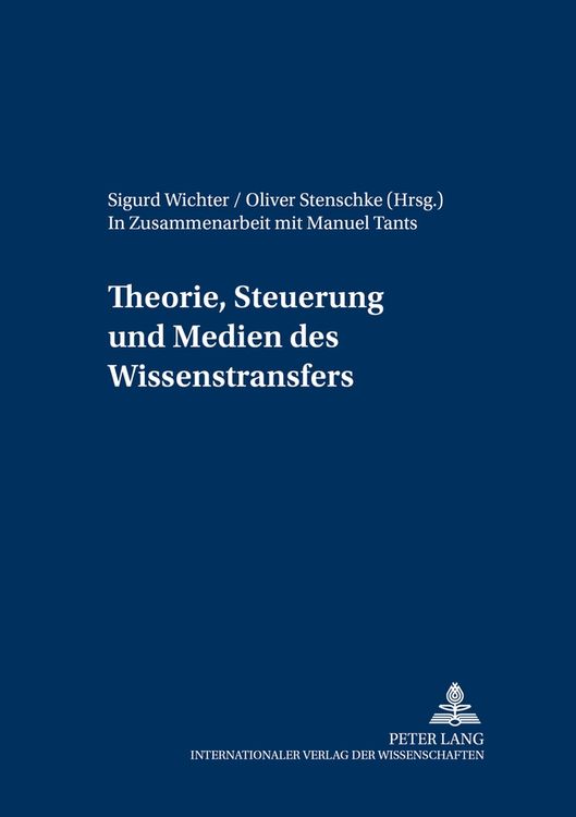 Produktbild: Theorie, Steuerung und Medien des Wissenstransfers