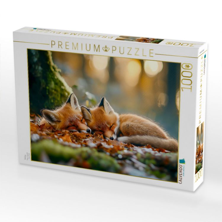Produktbild: CALVENDO Puzzle F&uuml;chse | 1000 Teile Lege-Gr&ouml;&szlig;e 64x48cm Foto-Puzzle f&uuml;r gl&uuml;ckliche Stunden