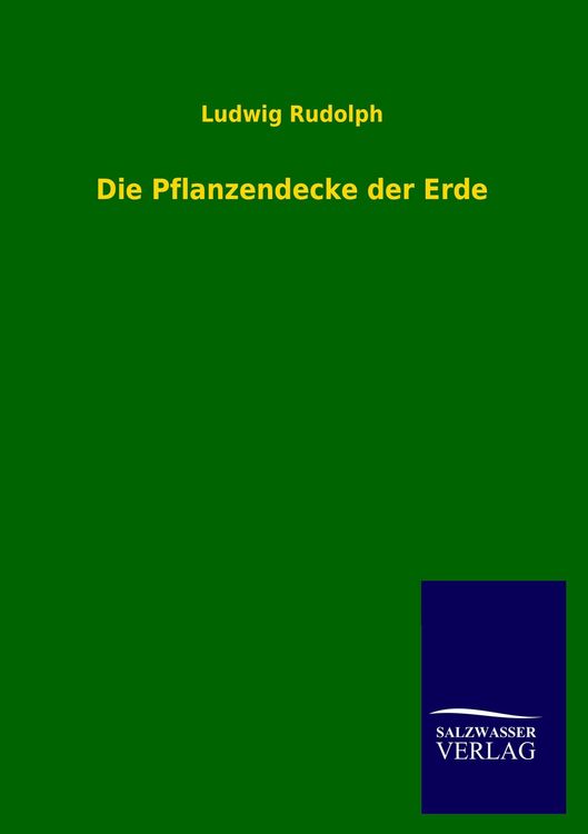 Produktbild: Die Pflanzendecke der Erde