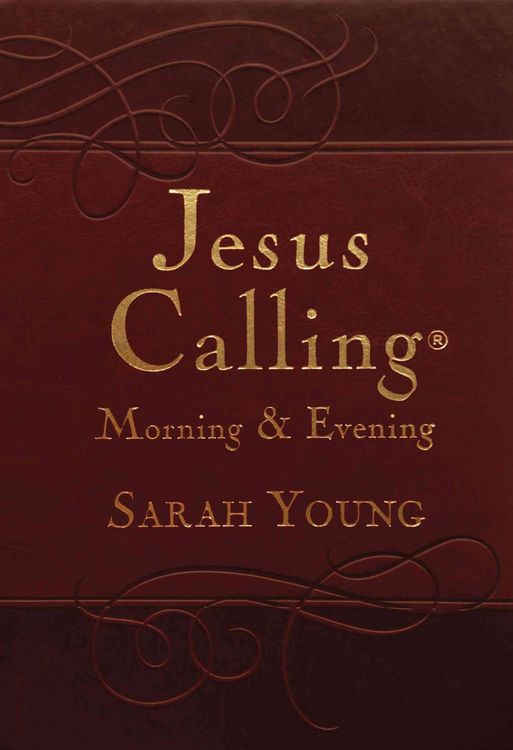 Produktbild: Jesus Calling Morning and Evening, Brown Leathersoft Hardcover, with Scripture References