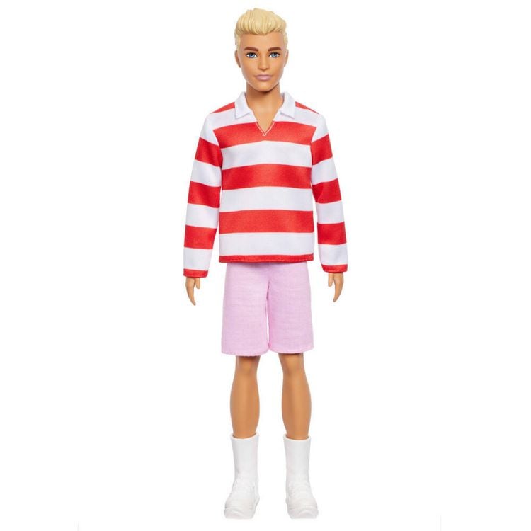 Produktbild: Barbie Fashionista Ken-Puppe - Red and White Strip