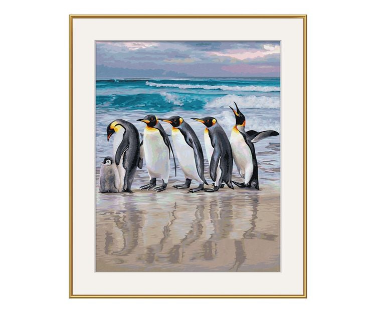 Produktbild: Schipper 609130887 - Malen nach Zahlen, Kaiserpinguine, 40 x 50 cm