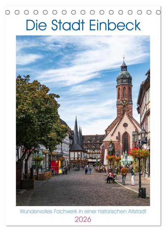 Produktbild: Die Stadt Einbeck (Tischkalender 2026 DIN A5 hoch), CALVENDO Monatskalender