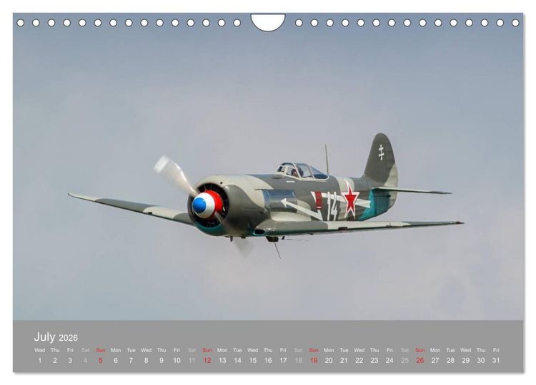 Produktbild: The Flying Legends (Wall Calendar 2026 DIN A4 landscape), CALVENDO 12 Month Wall Calendar