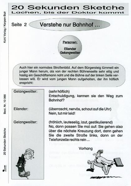 Produktbild: 20 ganz kurze Mini-Sketche