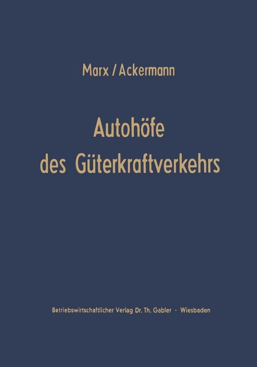 Produktbild: Autoh&ouml;fe des G&uuml;terkraftverkehrs