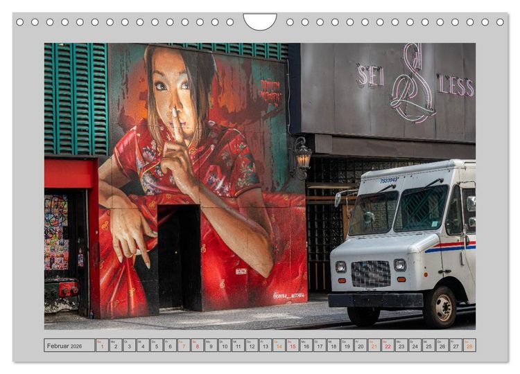Produktbild: Street Art New York &ndash; Ikonen der Wandkunst (Wandkalender 2026 DIN A4 quer), CALVENDO Monatskalender