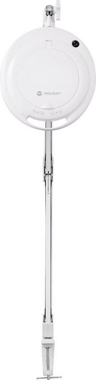 Produktbild: TOOLCRAFT TO-7567479 730lm 127mm (5 Zoll) Dimmbare LED-Lupenleuchte mit Klemme 8D 3X Vergr&ouml;&szlig;erungsfaktor=3.0 x 12.7cm 2021 Ener