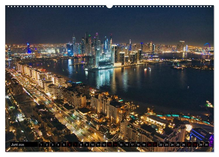 Produktbild: Dubai Panoramen (hochwertiger Premium Wandkalender 2026 DIN A2 quer), Kunstdruck in Hochglanz