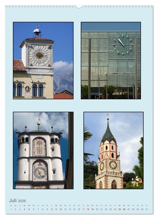 Produktbild: Uhr-Zeiten (Wandkalender 2026 DIN A2 hoch), CALVENDO Monatskalender