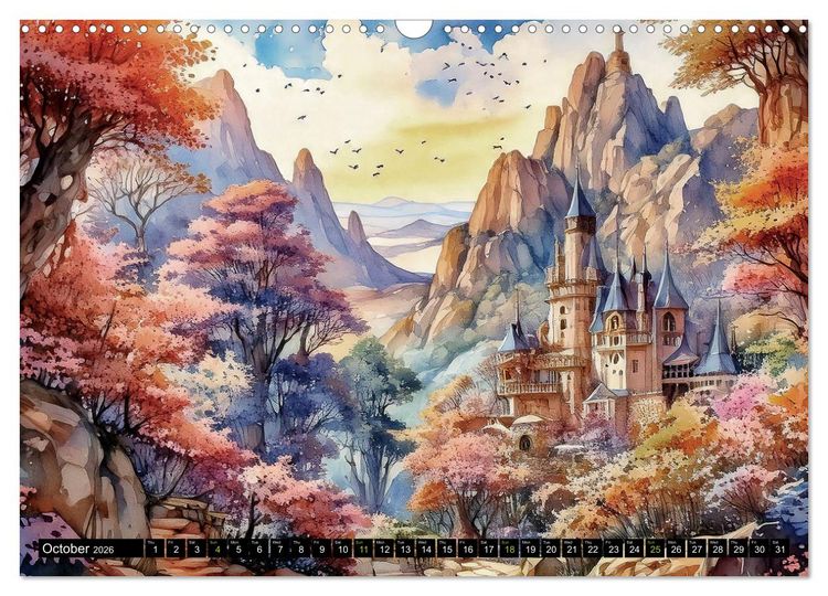 Produktbild: Visions of a Fairytale World (Wall Calendar 2026 DIN A3 landscape), CALVENDO 12 Month Wall Calendar