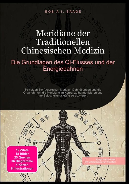 Produktbild: Meridiane der Traditionellen Chinesischen Medizin: Die Grundlagen des Qi-Flusses und der Energiebahnen