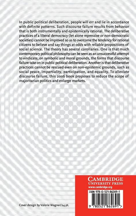 Produktbild: Rational Choice and Democratic Deliberation