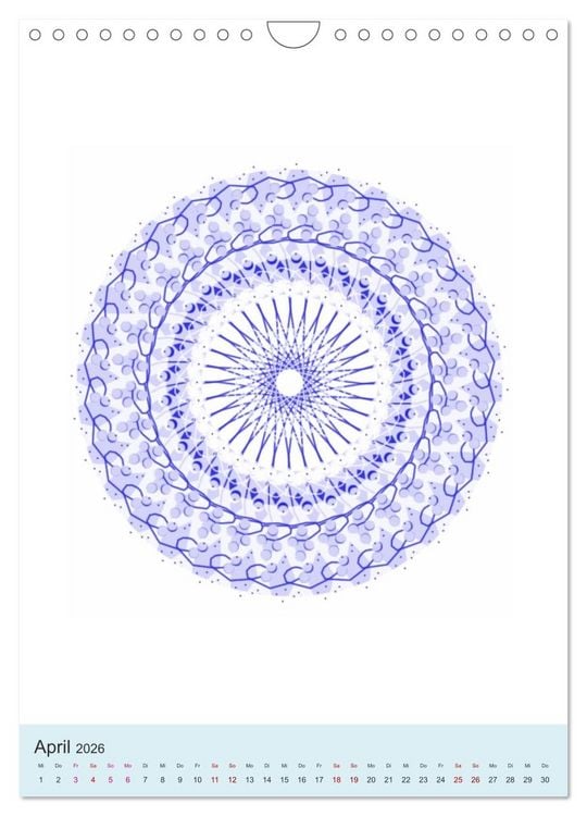 Produktbild: Transluzent-Mandalas (Wandkalender 2026 DIN A4 hoch), CALVENDO Monatskalender