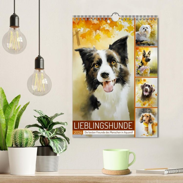 Produktbild: Lieblingshunde (Wandkalender 2026 DIN A4 hoch), CALVENDO Monatskalender