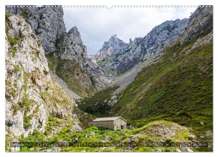 Produktbild: Picos de Europa - In and around the national park (High Quality Premium Wall Calendar 2026 DIN A2 landscape),CALVENDO 12 Month Wall Calendar