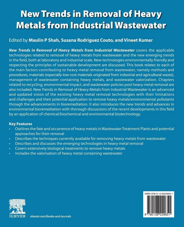 Produktbild: New Trends in Removal of Heavy Metals from Industrial Wastewater