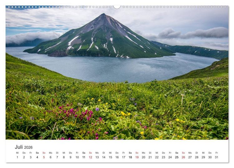 Produktbild: Vulkane 2026 (Wandkalender 2026 DIN A2 quer), CALVENDO Monatskalender